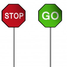 Stop Go Sign 900mm